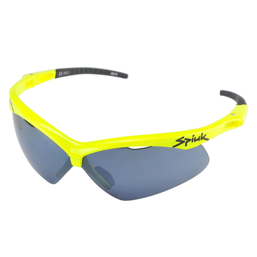 Óculos para Ciclismo Spiuk Ventix 3 Lentes Amarelo Neon 1677