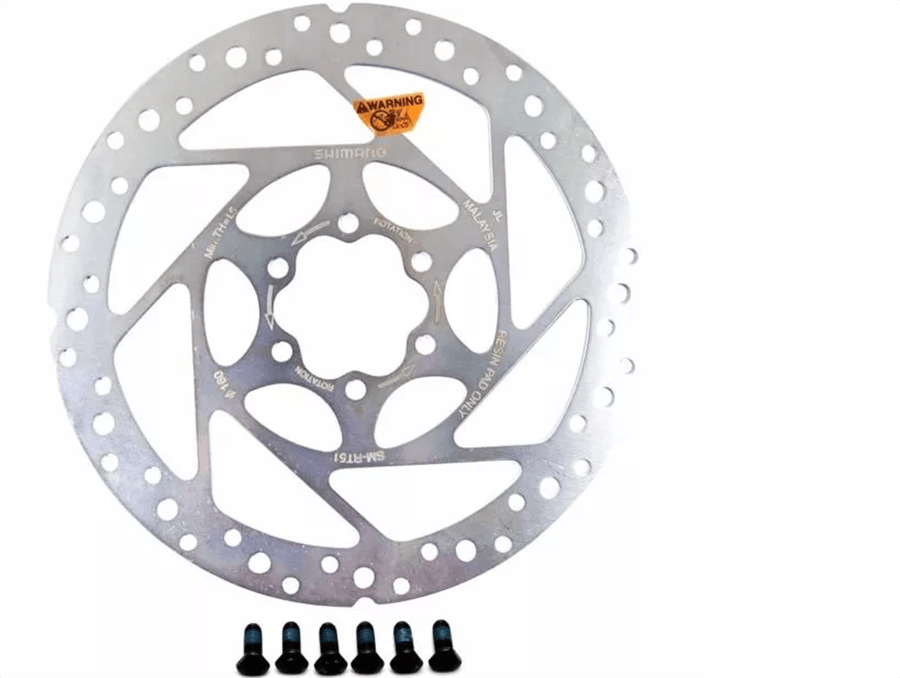 Disco Rotor de Freio para Bicicleta Shimano SM-RT51 160mm 6 Furos 4301