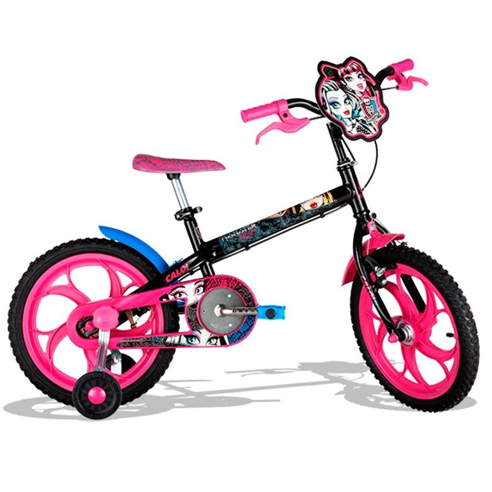 Bicicleta Infantil Caloi Monster High 16" Preta