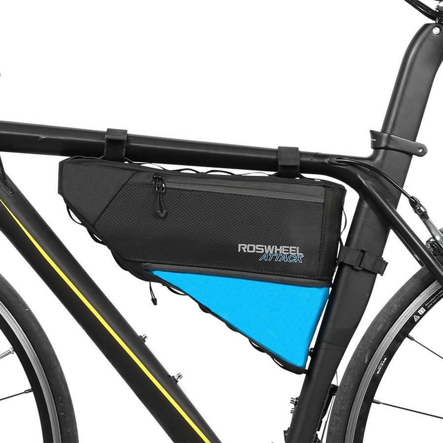 Bolsa Porta Objetos para Quadro de Bicicleta Roswheel Attack 4 Litros Azul 990725