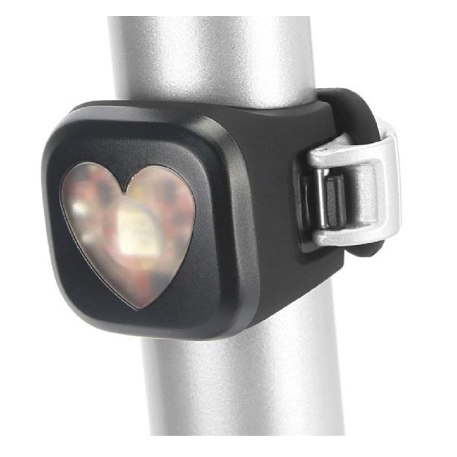 Lanterna Traseira de Bike Knog Blinder 1 Coração Preto USB 4075