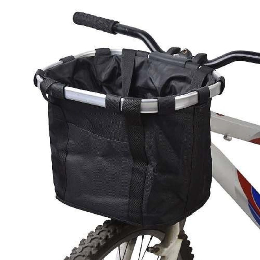Cesta Dianteira Bicicleta Removível Preta KW807
