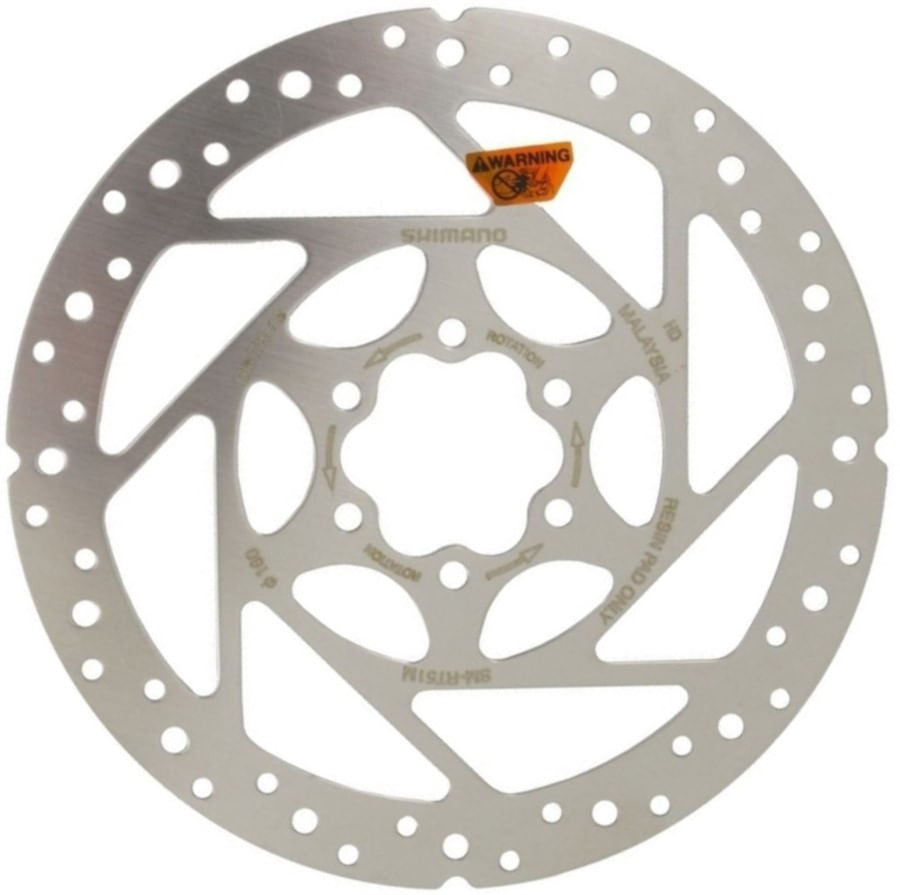 Disco Rotor de Freio Shimano SM-RT51M 180mm 6 Furos