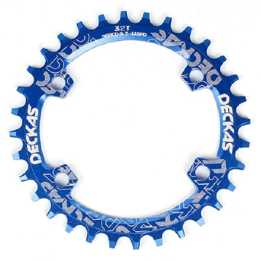 Coroa de Bicicleta MTB Alumínio Deckas 96BCD-S 32T Azul 990337