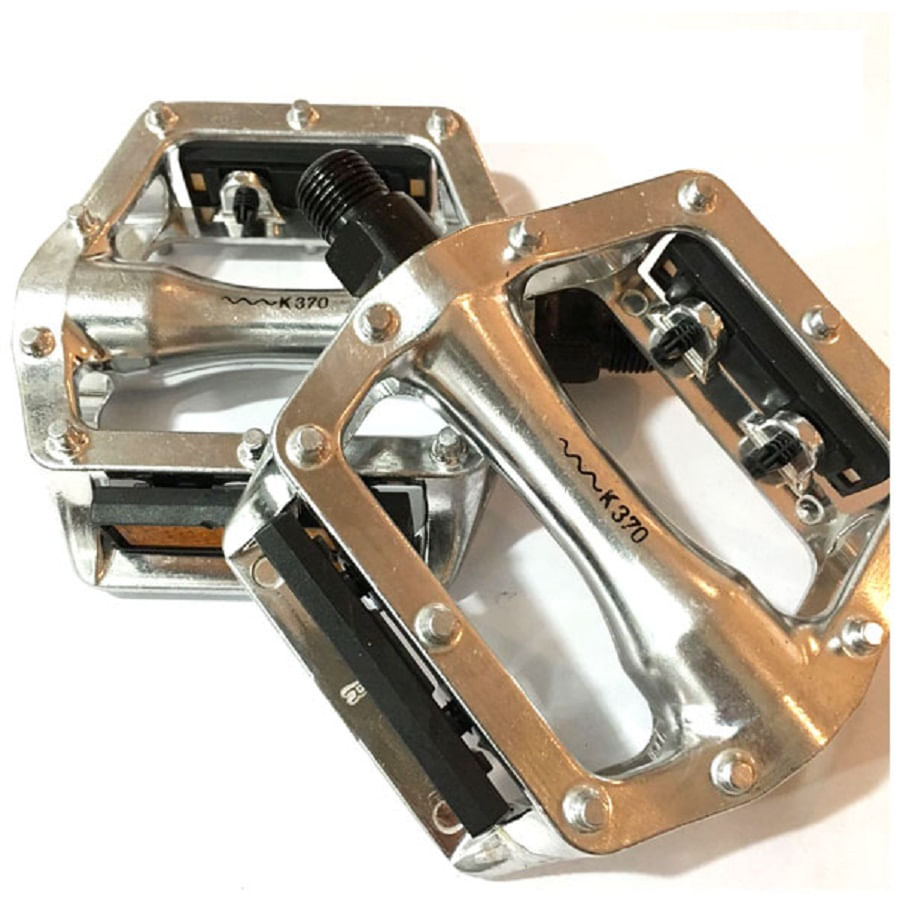 Pedal de Bicicleta FreeStyle Alumínio K370 Plataforma Rosca Fina 1/2" Sueco