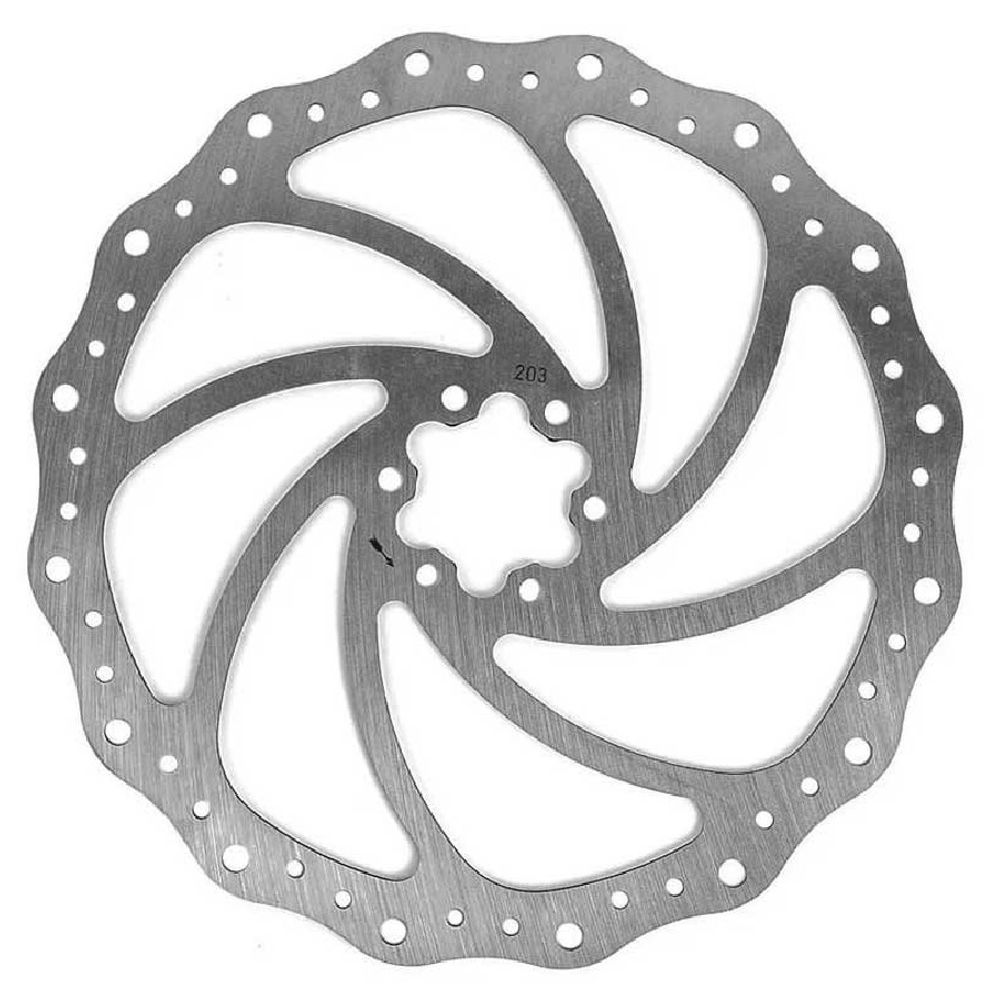 Disco Rotor Absolute 203mm Freio Bike com 6 Furos