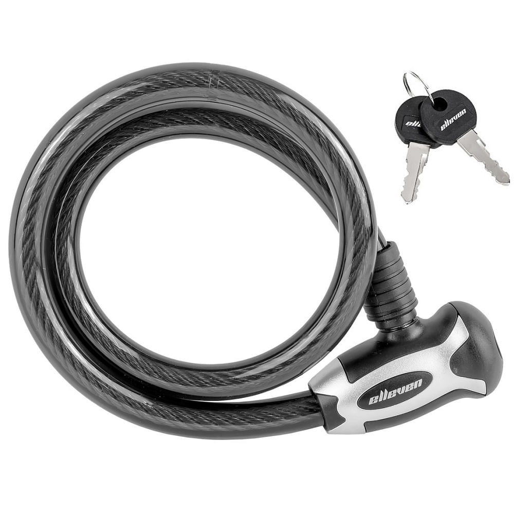 Qual O Melhor Cadeado Para Bicicleta Cadeado para Bicicleta Espiral Reforçado 80cm x 15mm Elleven