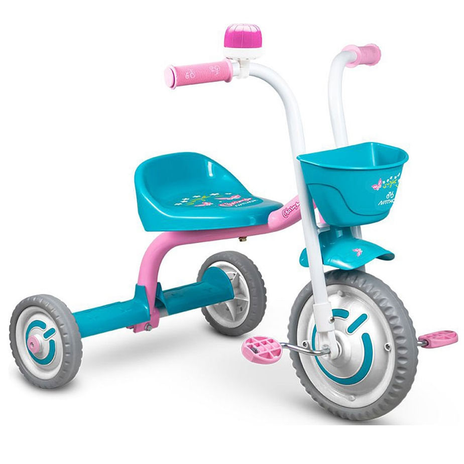 Triciclo-Infantil-Charm-Nathor-Rosa-Azul-e-Branco---10716
